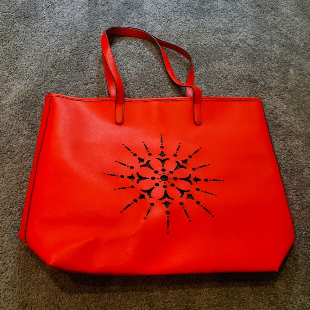 Crabtree & Evelyn Red Tote Bag